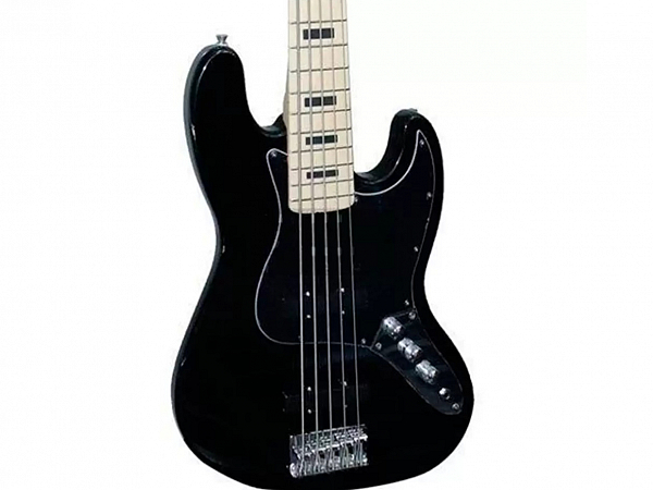 BAIXO WALDMAN 5C GJJ 205X JAZZ BASS PRETO ESCALA CLARA