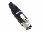 PLUG NEUTRIK REAN MINI XLR FEMEA RT3FC-B - 3 PINOS