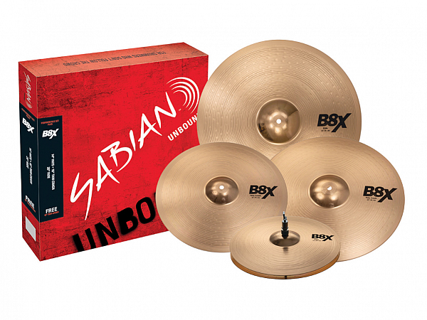 KIT PRATO SABIAN B8X 14HH /16CR /18TCR /20RD