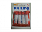 PILHA PHILIPS AA 1.5V C/4