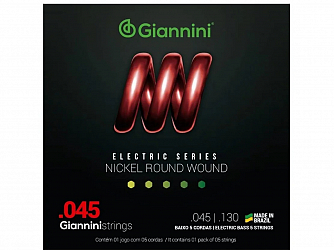 ENC GIANNINI BAIXO 5C 045 GEEBRS5 NICKEL ROUND WOUND