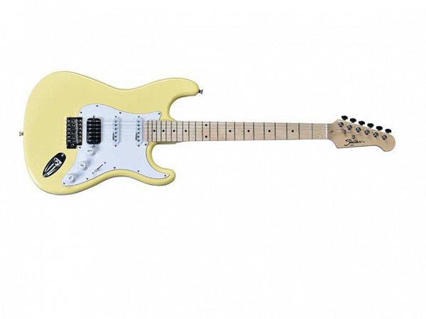 GUITARRA SHELTER STRATO BASSWOOD VINTAGE YELLOW
