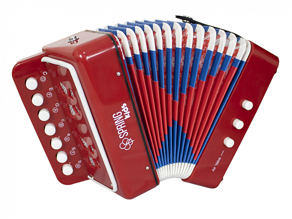 ACORDEON SPRING SPK-73VM INFANTIL VERMELHO