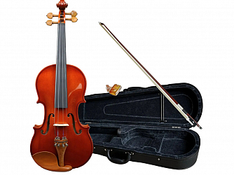 VIOLINO GIANNINI GVL 4/4  NATURAL BRILHANTE C/ CASE