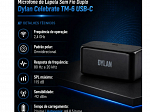 MICROFONE SEM FIO DYLAN CELEBRATE LAPELA DUPLO TM-6 USB-C / CAMERA