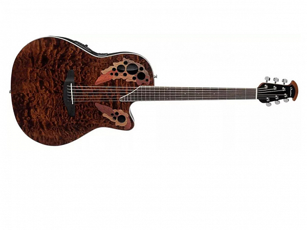 VIOLAO OVATION CELEBRITY ELITE PLUS CE48P TGE G SUPER SHALLOW TIGER EYE