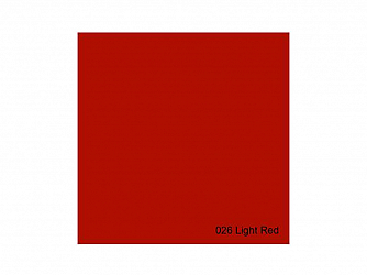GELATINA ROSCO SUPERGEL 026 LIGHT RED