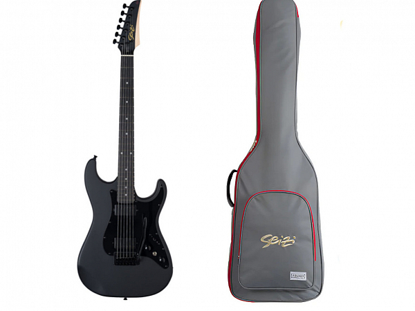 GUITARRA SEIZI KATANA VENOM HH - PH - ALL BLACK SATIN