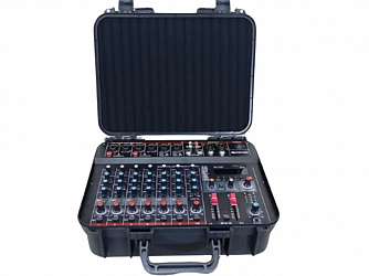 MESA AMPLIFICADA SOUNDVOICE 8 CANAIS MA802 COM MALETA
