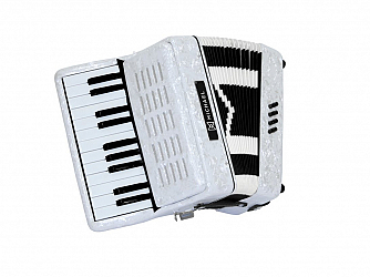 ACORDEON MICHAEL 08 BAIXOS ACM0822 PWH BRANCO