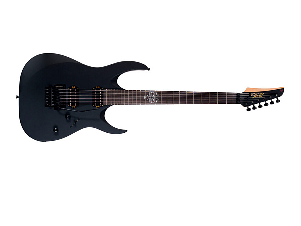 GUITARRA SEIZI KATANA AKUMA HH NAKED FLOYD ROSE - ALL BLACK SATIN