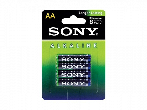 PILHA ALCALINA SONY AA B4D-BLISTER C/4