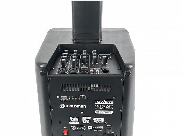 CAIXA WALDMAN SISTEMA TORRE AMPLIFICADO TWR-1400CH - 350WTS - COM BATERIA