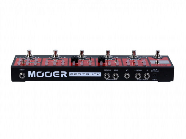 PEDALEIRA GUITARRA MOOER CPT1RED TRUCK  (BOST/DR//DIST/MOD/DEL/RE)