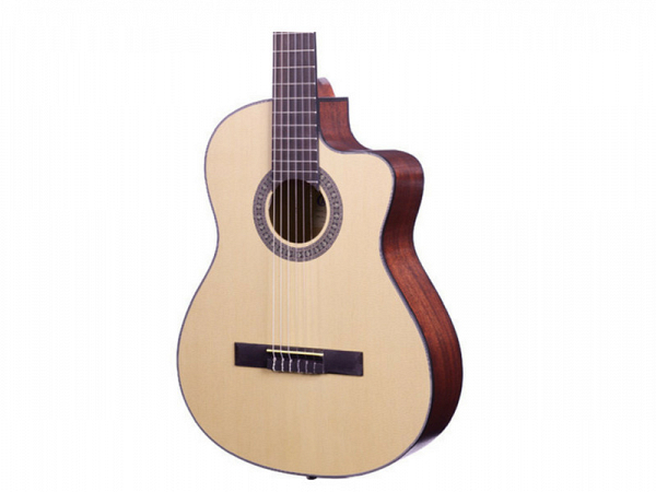 VIOLAO CRAFTER NYLON ELETRICO HC 100 CE NATURAL FOSCO