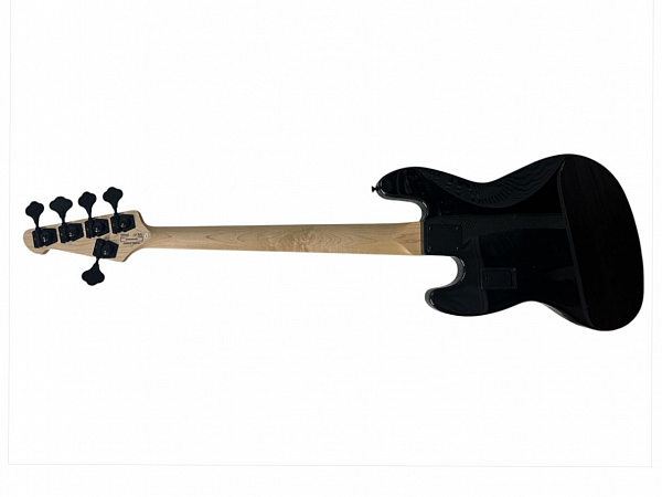 BAIXO WALDMAN JAZZ BASS 5C ATIVO GJJ505A FBF FLAMED BLACK FLAT