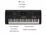 TECLADO YAMAHA ARRANJADOR PSR E583 - 61 TECLAS / SENSITIVO