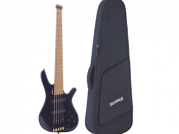 BAIXO STRINBERG NEXT 5C HEADLESS HBN5M OB ONIX BLACK C/ BAG
