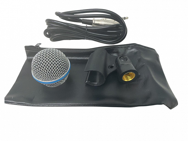 MICROFONE WALDMAN BT-580 PACK - CABO, CACHIMBO,  BAG, GLOBO