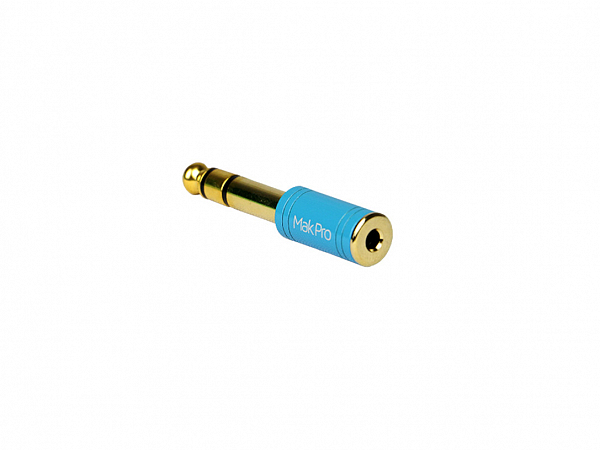 PLUG MAKPRO ADAPTADOR P2 / P10 NIQUELADO AZUL