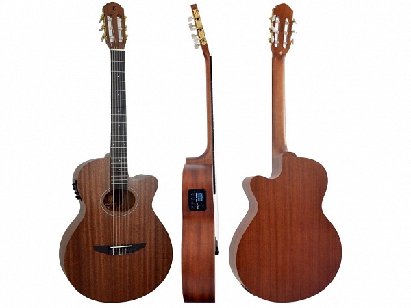 VIOLAO TAGIMA NYLON VEGAS NATURAL MAHOGANY