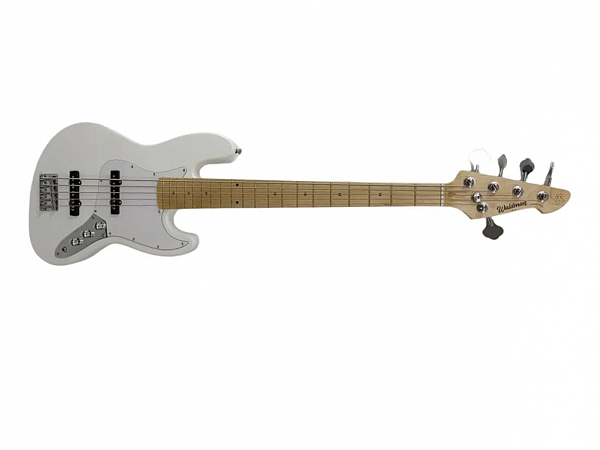 BAIXO WALDMAN JAZZ BASS 5C GJJ105 WWH BRANCO