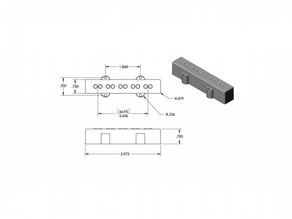 CAPTADOR SEYMOUR DUNCAN BASSLINES SJ5S 67/70 SET