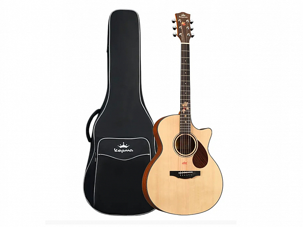 VIOLAO KEPMA AÇO ELETRICO FO PRO NM CAPTADOR ELFIN - C/ BAG