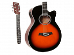 VIOLAO GIANNINI ACO ELETRICO GSF 1D CEQ 3TS TONE SUNBURST