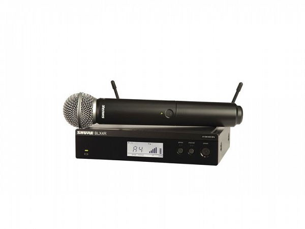 MICROFONE SEM FIO SHURE MAO RACK BLX24RBR/SM58