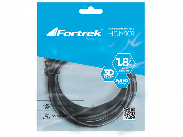CABO HDMI FORTREK 1.4 3D 1,8 MT HDM-101