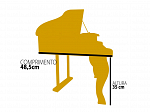 PIANO DE CAUDA TURBO INFANTIL 30 TECLAS VERMELHO