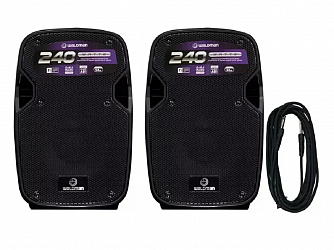 KIT DE CAIXA WALDMAN FK-240X ATIVA/PASSIVA 240W 8 POLEGADAS