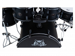 BATERIA ODERY THE TIGER TG 220 HW MBGR MATTE BLACK C/BANCO E PRATOS