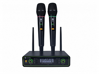 MICROFONE SEM FIO KADOSH K 422M MAO DUPLO RECARREGAVEL