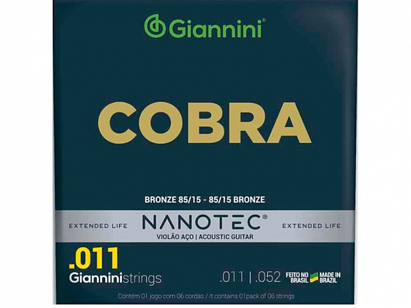 ENC VIOLAO ACO GIANNINI GEEFLK COBRA NANOTEC 0.11