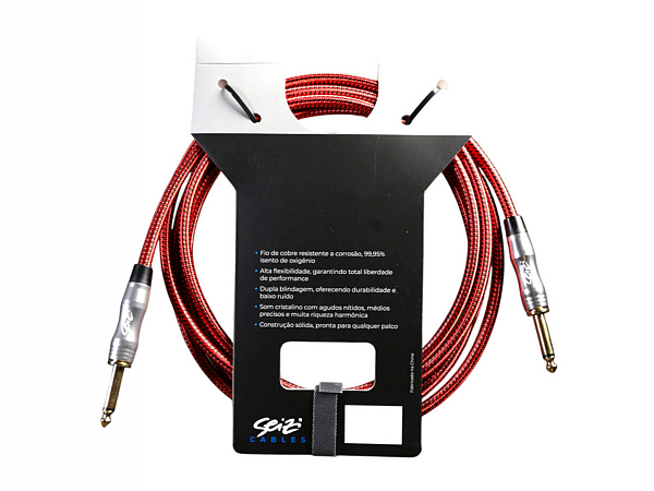 CABO SEIZI INSTRUMENTO ENERGY 6M P10/ P10 - RED & BLACK