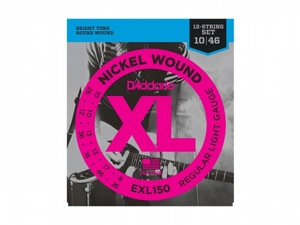 ENC GUITARRA D ADDARIO 010 EXL 150 12 CORDAS