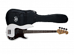 BAIXO SX PRECISION BASS BD2 WHITE  C/ BAG