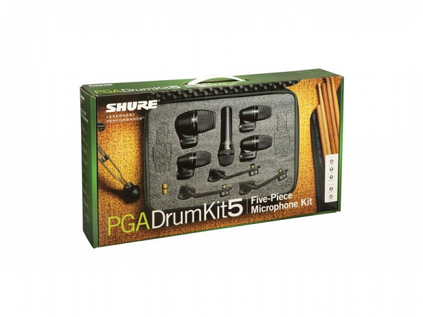 KIT MICROFONE BATERIA SHURE PGA DRUMKIT5