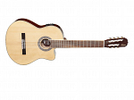 VIOLAO HOFMA NYLON ELETRICO HMC 227 7 CORDAS NATURAL - CLASSICO
