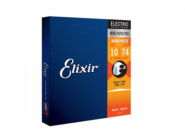 ENC GUITARRA ELIXIR 010 8 CORDAS NANOWEB