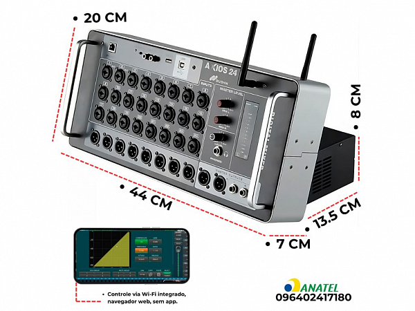 MESA DUONN DIGITAL AXIOS 24 CANAIS 8 AUX BIVOLT