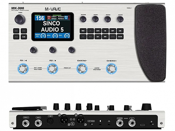 PEDALEIRA M-VAVE GUITARRA MULTI EFEITOS MK300