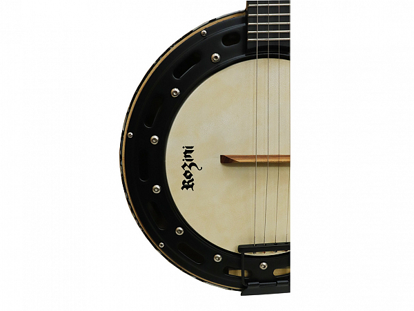 BANJO ROZINI COLOR LUXO RJ13 ELETRICO BRANCO E PRETO FOSCO