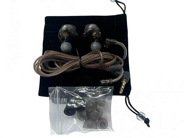 FONE DYLAN DE-515 IN EAR 1 DRIVER DOUBLE DYNAMIC BK PRETO