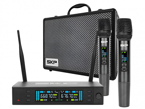 MICROFONE SEM FIO SKP CLARITY II MAO DUPLO DIGITAL