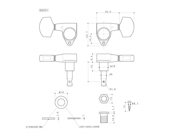 TARRAXA GOTOH GUITARRA-VIOLAO SG 301-20 3L+3R - CROMADA