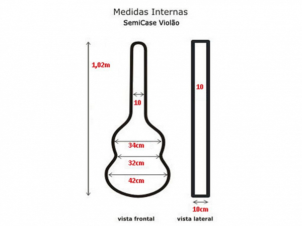 SEMI CASE SOLID STD VIOLAO CLASSICO