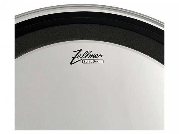 PELE ZELLMER 22 TRANSPARENTE BUMBO SONIC BOOM C/ ABAFADOR AJUSTAVEL